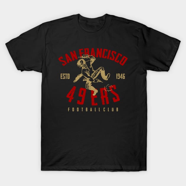 san francisco 49ers vintage T-Shirt by rajem